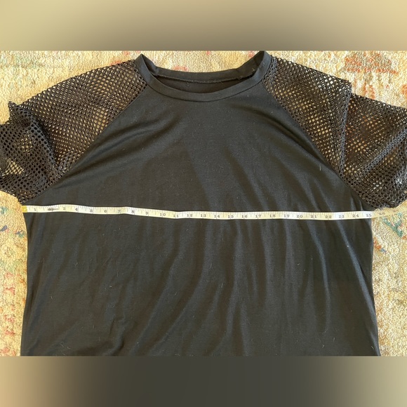 Mesh Sleeve Black Tee Size 2X - Picture 8 of 8